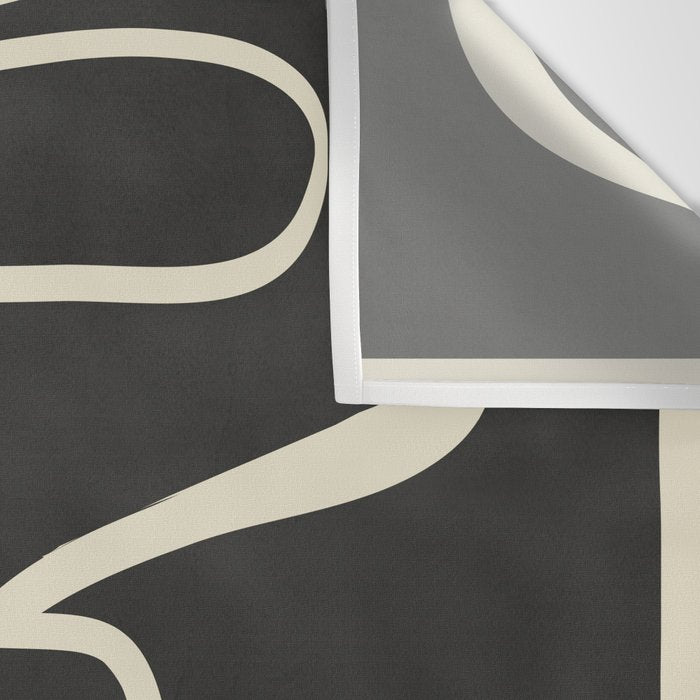 Modern Abstract Lines - Noir Wall Tapestry Gallery Image 3