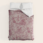 Red Toile de Jouy Comforter Gallery Image 6