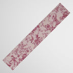 Red Toile de Jouy Table Runner Gallery Image 3