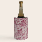 Red Toile de Jouy Wine Chiller Gallery Image 1