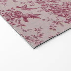Red Toile de Jouy Welcome Mat Gallery Image 2