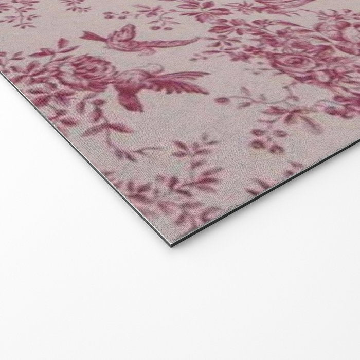 Red Toile de Jouy Welcome Mat Gallery Image 2