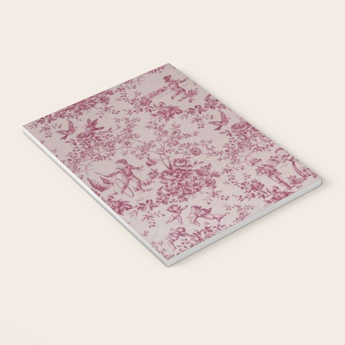 Red Toile de Jouy Notebook Gallery Image 3