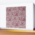 Red Toile de Jouy Wall Mural Gallery Image 2