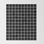 Grid Pattern Black and White 2 Throw Blanket Gallery Image 2