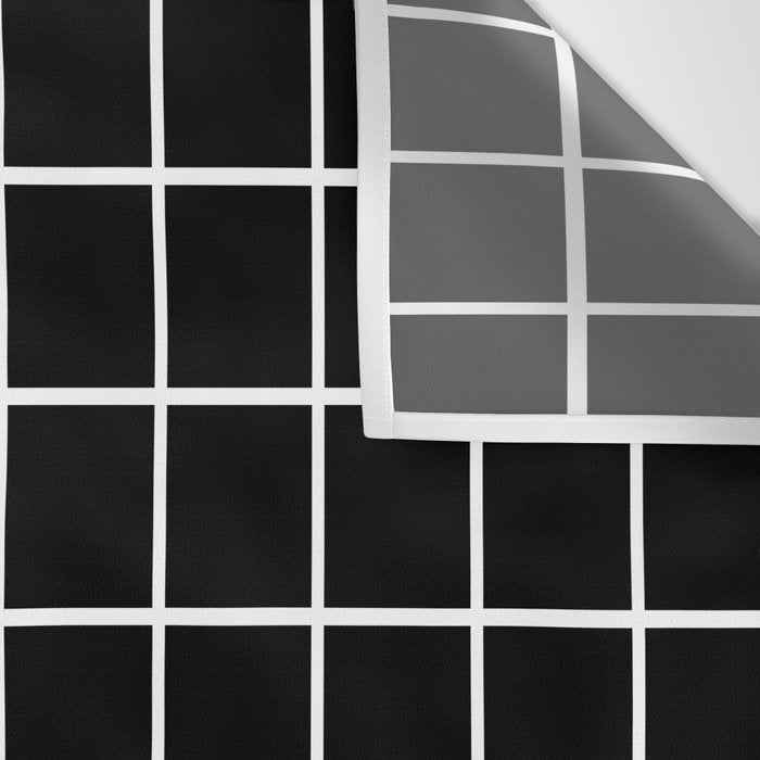 Grid Pattern Black and White 2 Wall Tapestry Gallery Image 3