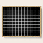 Grid Pattern Black and White 2 Serving Tray Gallery Image 1