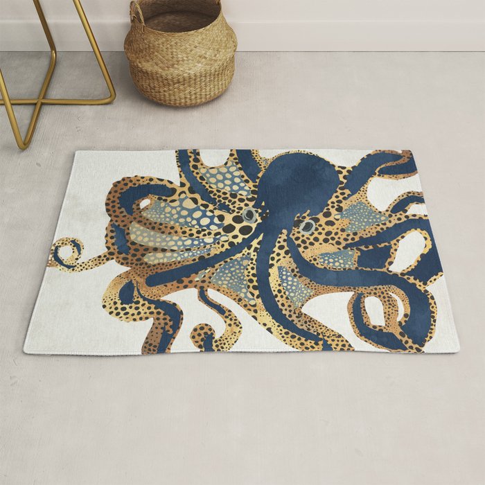 Underwater Dream VI-Darker Blue Rug Gallery Image 1