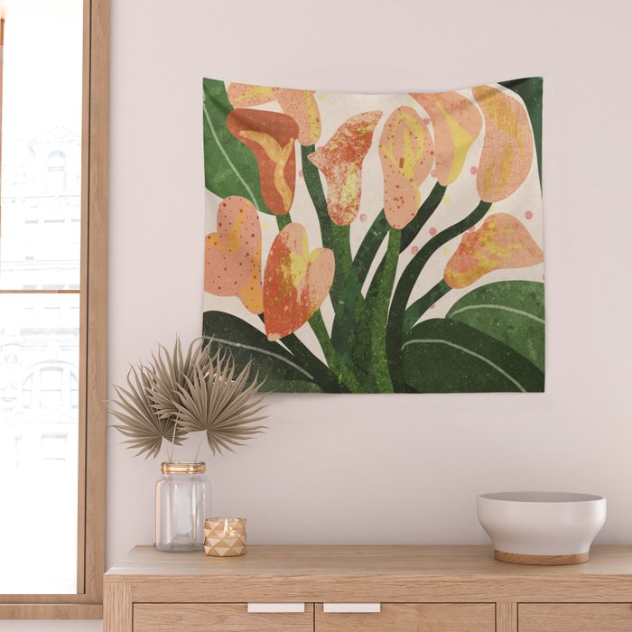Lilies Wall Tapestry Gallery Image 2