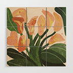 Lilies Wood Wall Art Gallery Image 1