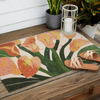 Lilies Outdoor Rug Gallery Image 2