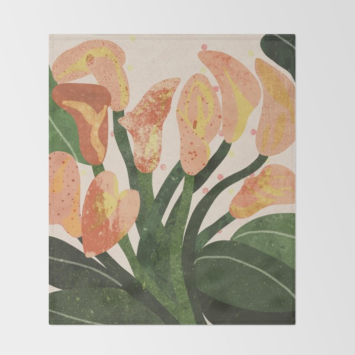 Lilies Throw Blanket Gallery Image 2