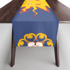 A Touch of Italian Elegance to Your Home: The Beautiful Sicili Sicilian Baroque Maiolica with Sun  Table Runner Gallery Image 1
