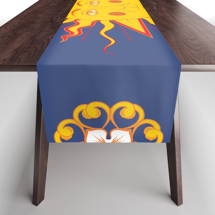 A Touch of Italian Elegance to Your Home: The Beautiful Sicili Sicilian Baroque Maiolica with Sun  Table Runner Gallery Image 1
