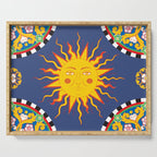 A Touch of Italian Elegance to Your Home: The Beautiful Sicili Sicilian Baroque Maiolica with Sun  Serving Tray Gallery Image 1