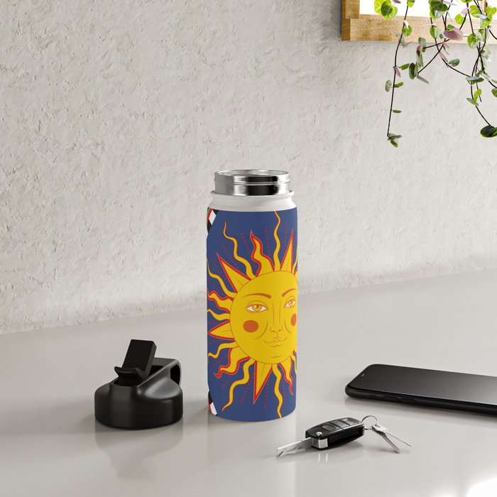 A Touch of Italian Elegance to Your Home: The Beautiful Sicili Sicilian Baroque Maiolica with Sun  Water Bottle Gallery Image 4