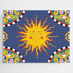 A Touch of Italian Elegance to Your Home: The Beautiful Sicili Sicilian Baroque Maiolica with Sun  Jigsaw Puzzle Gallery Image 1
