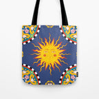 A Touch of Italian Elegance to Your Home: The Beautiful Sicili Sicilian Baroque Maiolica with Sun  Tote Bag Gallery Image 1