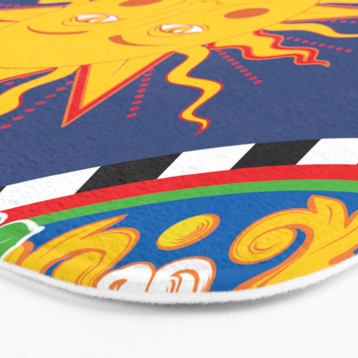 A Touch of Italian Elegance to Your Home: The Beautiful Sicili Sicilian Baroque Maiolica with Sun  Bath Mat Gallery Image 3