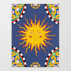 A Touch of Italian Elegance to Your Home: The Beautiful Sicili Sicilian Baroque Maiolica with Sun  Poster Gallery Image 4