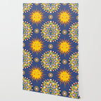 A Touch of Italian Elegance to Your Home: The Beautiful Sicili Sicilian Baroque Maiolica with Sun  Wallpaper Gallery Image 2