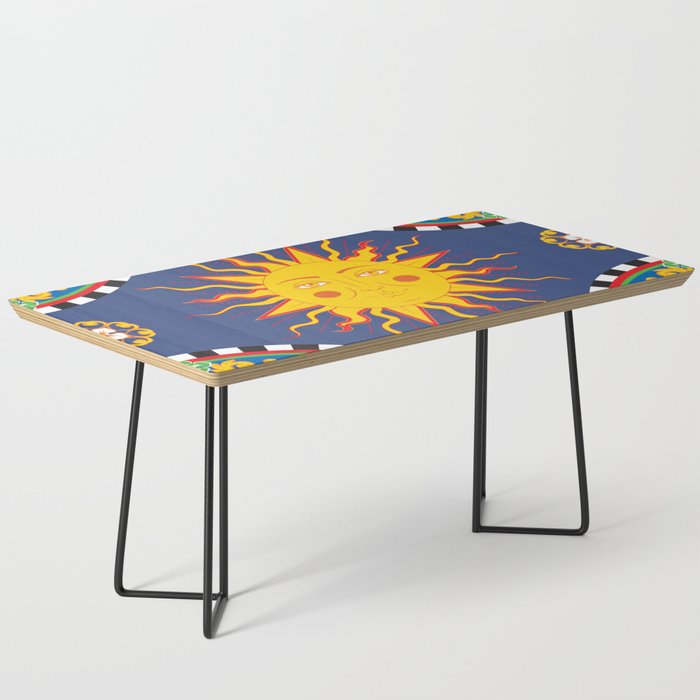 A Touch of Italian Elegance to Your Home: The Beautiful Sicili Sicilian Baroque Maiolica with Sun  Coffee Table Gallery Image 1