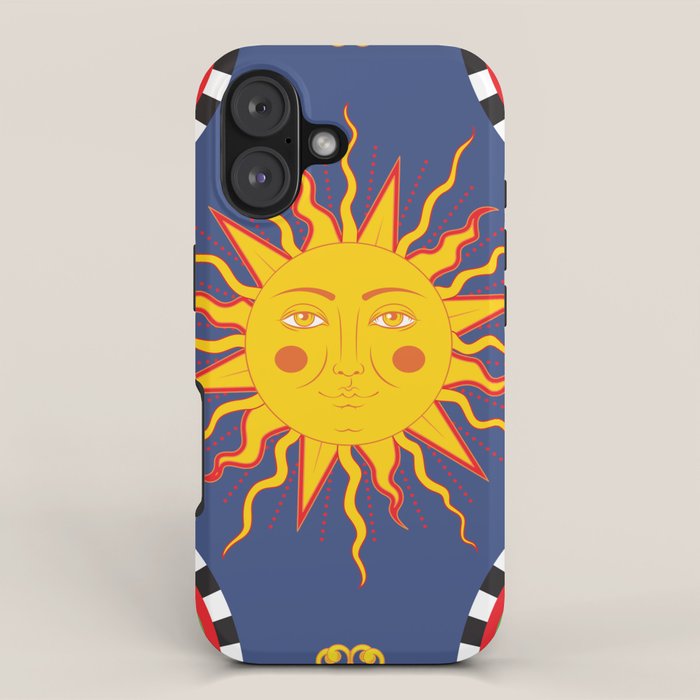 A Touch of Italian Elegance to Your Home: The Beautiful Sicili Sicilian Baroque Maiolica with Sun  iPhone Case Gallery Image 1