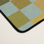 Checkered Citrus Fruit in Sage & Orange Desk Mat Gallery Image 4