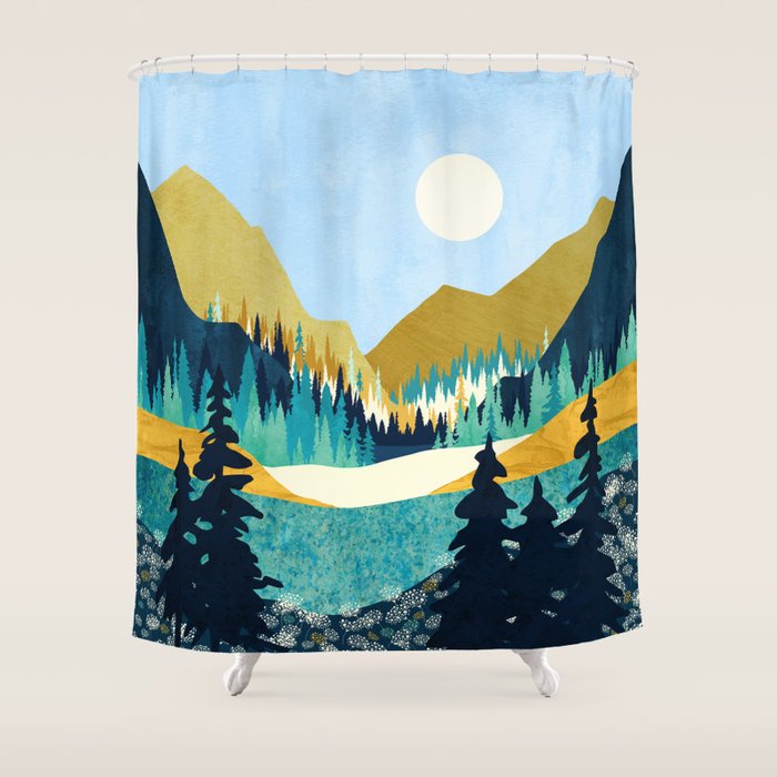 Flower Vista Shower Curtain Gallery Image 1