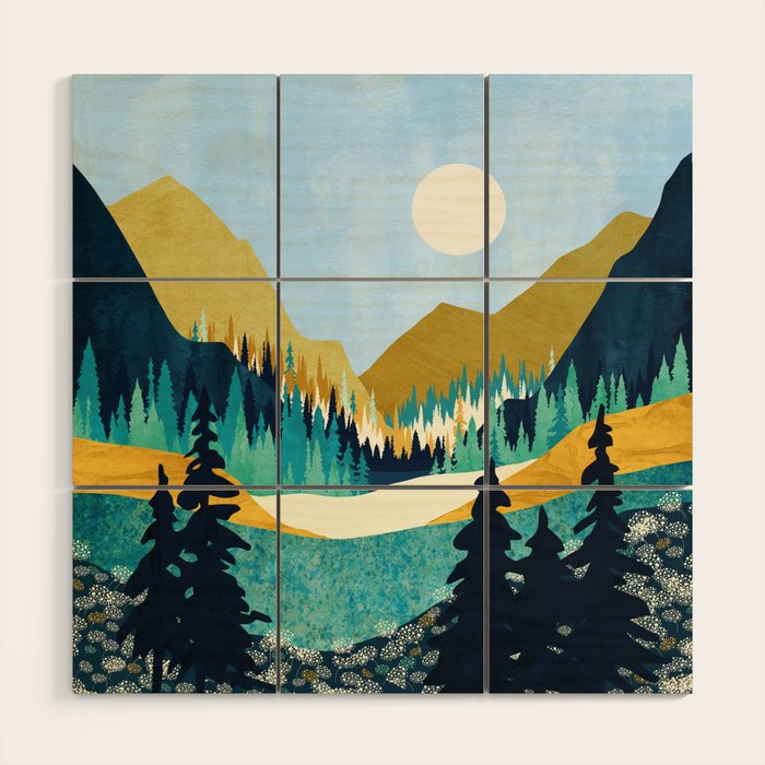 Flower Vista Wood Wall Art Gallery Image 1