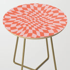 Retro Warped Checkerboard Side Table Gallery Image 2