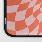 Retro Warped Checkerboard Laptop Sleeve Gallery Image 3