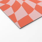 Retro Warped Checkerboard Welcome Mat Gallery Image 2