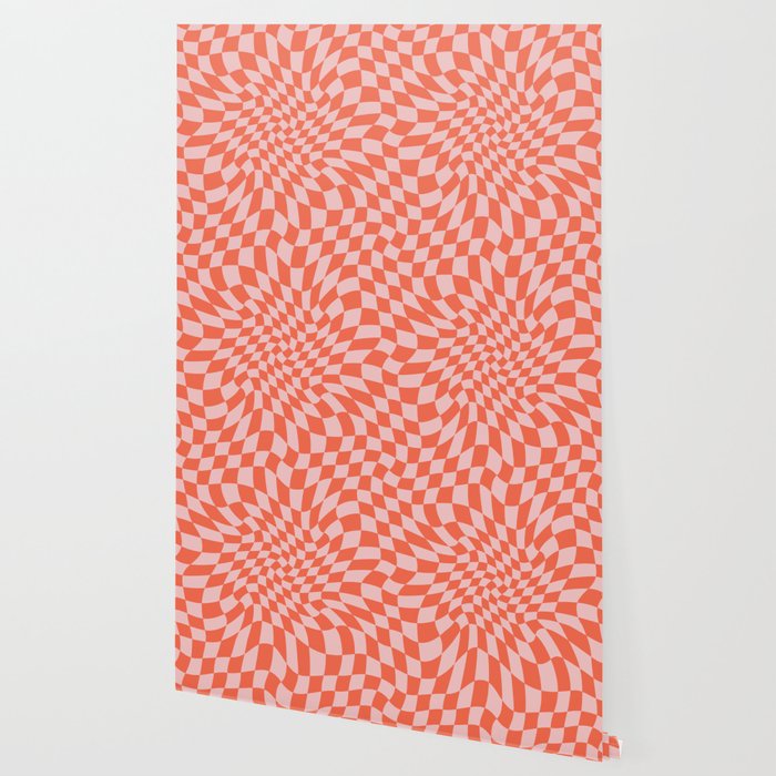 Retro Warped Checkerboard Wallpaper Gallery Image 2