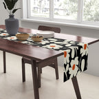Black and white floral Table Runner Gallery Image 2