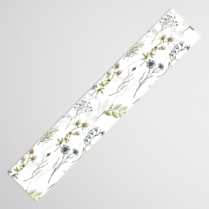 Wildflowers Meadow Botanical Flower Garden  Table Runner Gallery Image 3