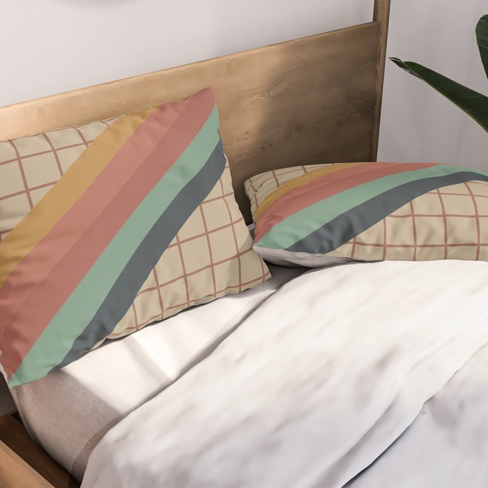 Old Video Cassette Palette Pillow Sham Gallery Image 2