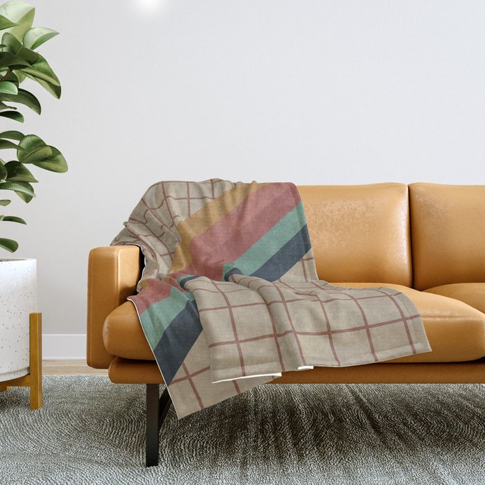 Old Video Cassette Palette Throw Blanket Gallery Image 1