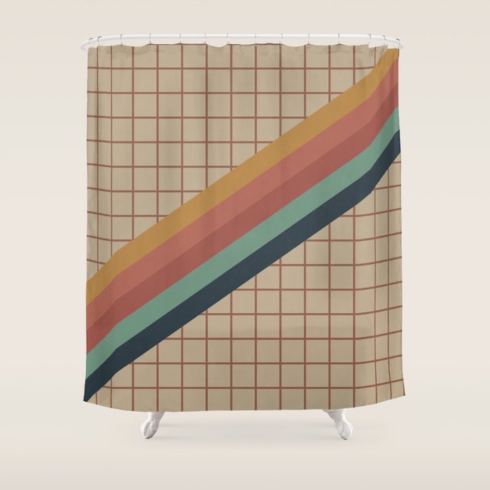 Old Video Cassette Palette Shower Curtain Gallery Image 1
