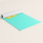Big Fruit Lemon 'Easy Squeezy' Typographic pun  Yoga Mat Gallery Image 2