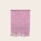 Hand Drawn Grid Hot Pink Wall Hanging Gallery Image 1