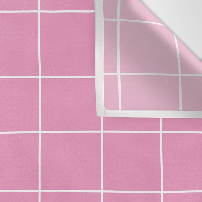 Hand Drawn Grid Hot Pink Wall Tapestry Gallery Image 3