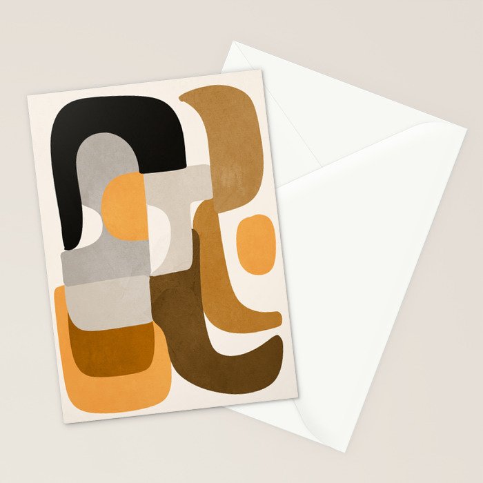 Modern Abstract Shapes 111 Stationery Card Gallery Image 2