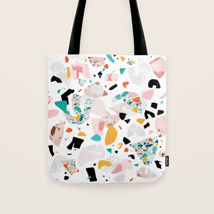 Mixed Mess I. / Collage, Terrazzo, Colorful Tote Bag Gallery Image 1