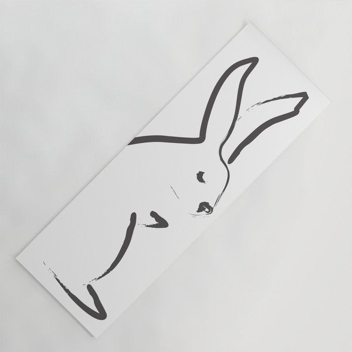 Zen Snow Bunny Yoga Mat Gallery Image 1