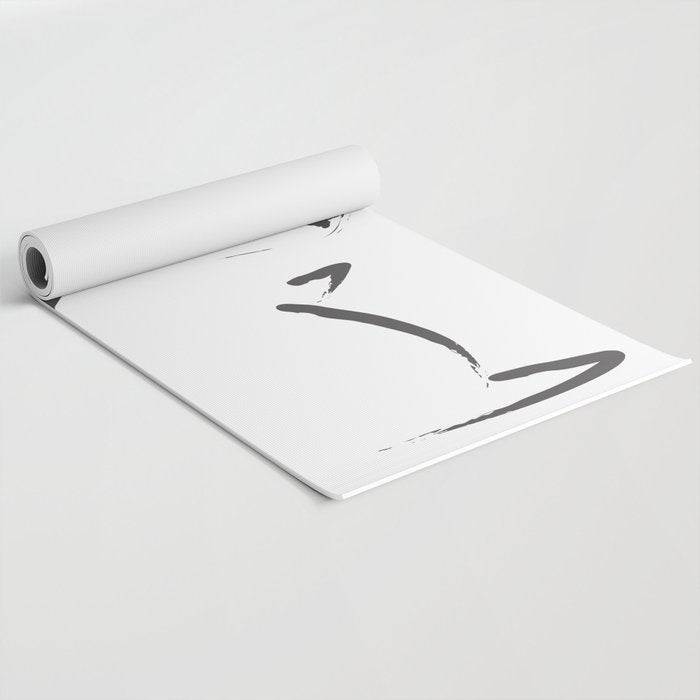 Zen Snow Bunny Yoga Mat Gallery Image 2