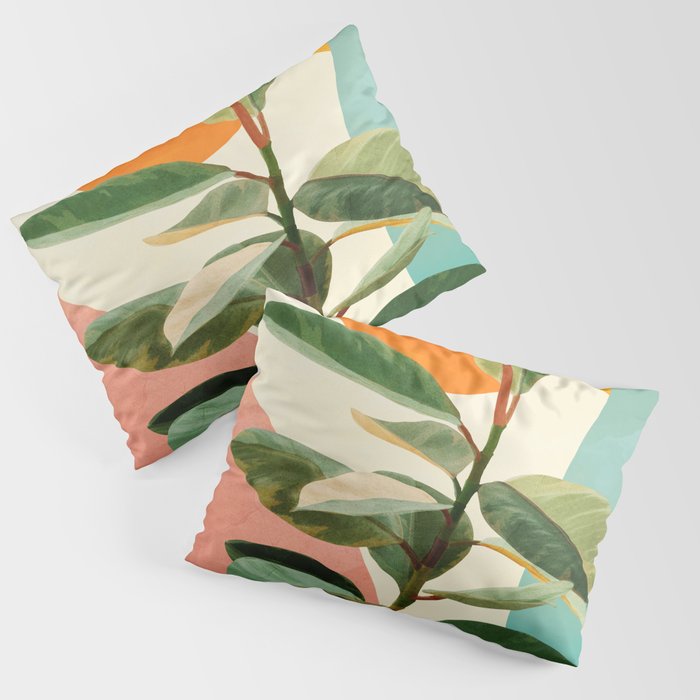Colorful Ficus 1 Pillow Sham Gallery Image 3