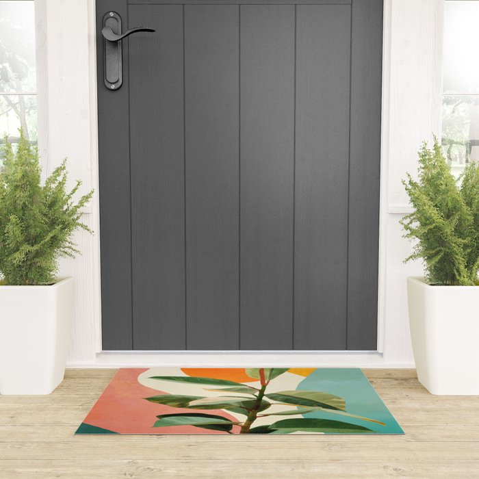 Colorful Ficus 1 Welcome Mat Gallery Image 3