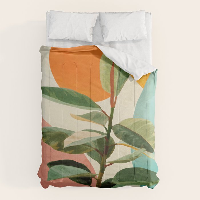 Colorful Ficus 1 Comforter Gallery Image 6