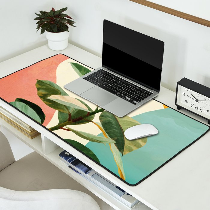 Colorful Ficus 1 Desk Mat Gallery Image 2
